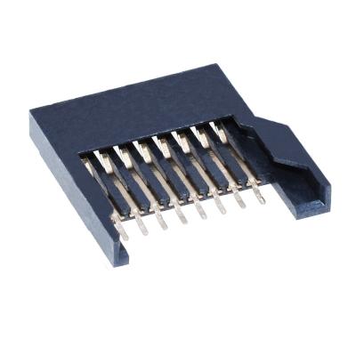 China SMT All-Plastic TF Card Socket 8P SD Card Micro PCB Connector Push Pull Type Micro Connector SD Card for sale