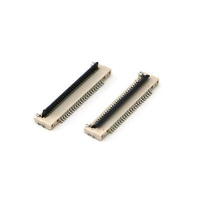 China Bottom Type FPC 0.5 Pitch SMT Contact Lift Cover Type 4 60 To Type Wire To Board Connector O.5PH 1.5H FPC Connector for sale