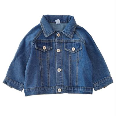 China Breathable Hot Sale Boys Fashion Ripped Denim Jacket Kids Lattice Outerwear for sale