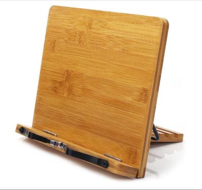 China A Customer Request for Adjustable Bamboo Book Rack Recipe Rack Book Stand for sale