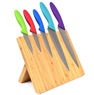 China Viable Bamboo Magnetic Knife Block Hidden Magnets Knife Holder Strong Bamboo for sale