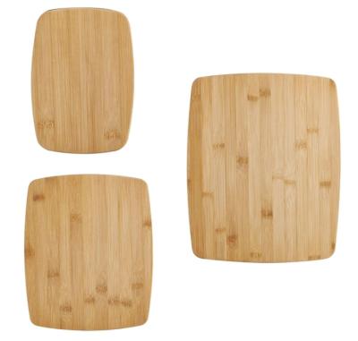 China Viable bamboo cutting board set 3 of pack for kitchen chopper for sale