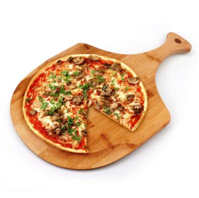 China Viable Bamboo Peel Pizza Spatula Paddle Bamboo Cutting Board for sale