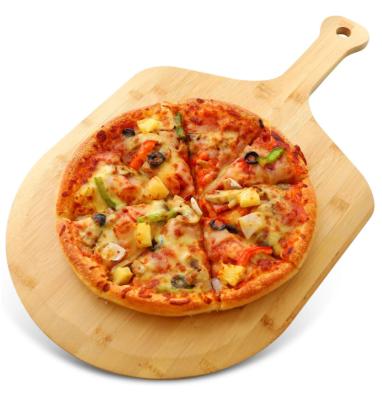 China Sustainable Premium Pizza Board With Wooden Handle Pizza Serving Board Cutting Board for sale