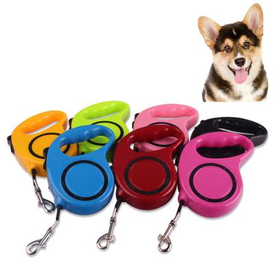 China 3/5m Convenient Multi-Color Outdoor Dog Leash Portable Pet Dog Leash Wholesale Viable Dog Leash for sale