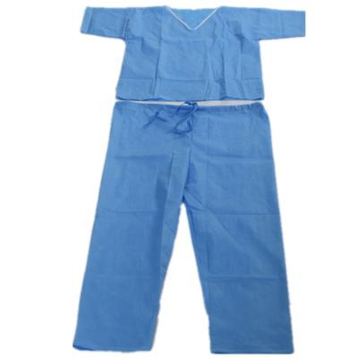 China High Quality Breathable/Water Repellent Disposable Nonwoven Nurse Scrub Suit Design for sale