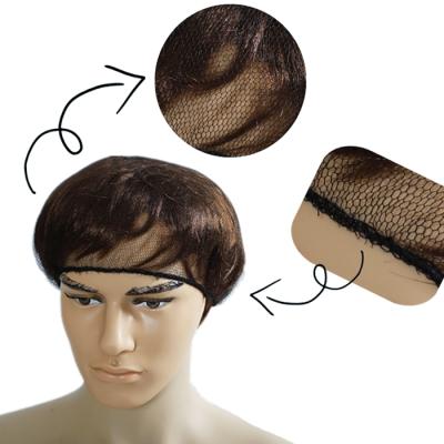 China Eco - Friendly Disposable Medical Nylon Mesh Hairnet Buffy Cap With Elastic for sale