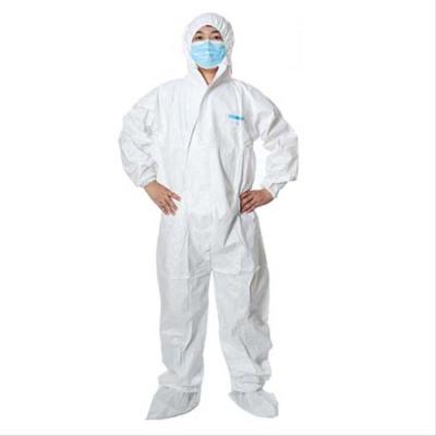 China Safety Waterproof Clothing Waterproof Disposable Polypropylene Microporous Coverall With Hood for sale