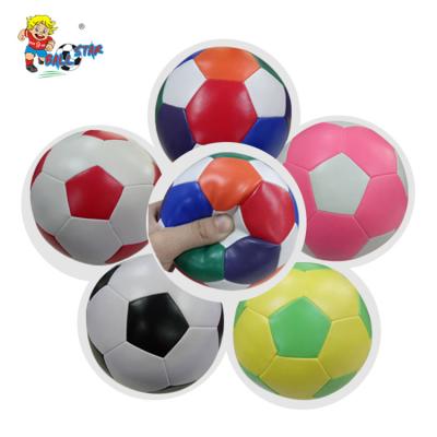 China Perfect size 15cm 6 inch size football soft leather educational colorful soccer ball for baby toys, China factory wholesale for sale