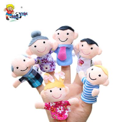 China Custom Toy Hot Sale Plush Toy Funny Family Doll Finger Puppets for sale