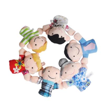 China Funny Plush Toy Maker Educational Toy Soft Finger Puppet Family for sale