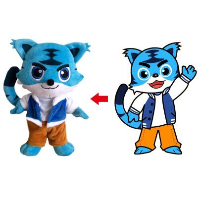 China 0+ Tiger Shape Anime Cloth Soft Plush Toy Stuff Plush Animal Toy Custom Custom for sale