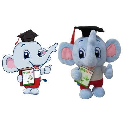 China Custom Stuffed Animal Toy Custom Elephant Plush Decoration Stuffed Doll Plush Toy Manufacturer for sale