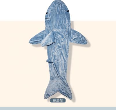 China Giant Plush Sleeping Bag Toys Inflatable Baby Sleeping Bag Shark Body Pillow for sale