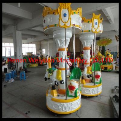 China Shopping mall attraction 3 seats mini carousel horse rides for sale for sale