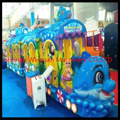 China hot sale fiberglass  musical sea world Track Train Rides for Kids for sale