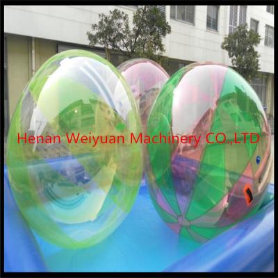 China CE certificate durable  2M  TPU0.8 Colorful Water Walking Ball  with German zip use in shopping mall for sale