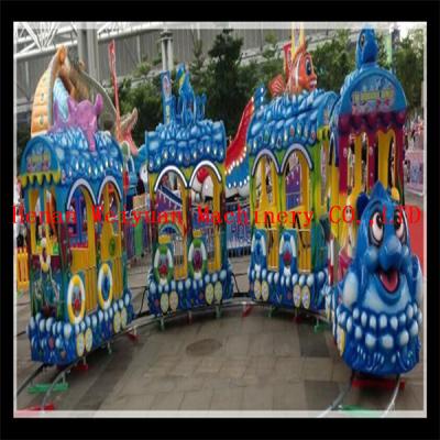 China customized electric track train, under sea world train ride for sale for sale