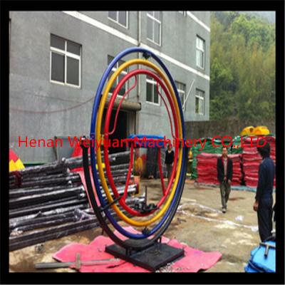 China high quality thrilling park amusement 3d stand up human gyroscope rides bottom price for sale