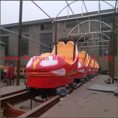 China 6 cars 12 seats Playground Kiddy Rides Motorless Slide Dragon Train Ride for sale