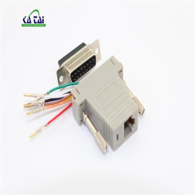 China DB15 power male to d-sub computer rj45 connector for sale