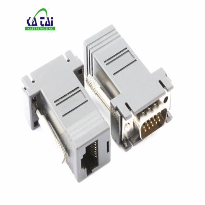 China Power HD15p VGA to rj45 LAN adapter for sale