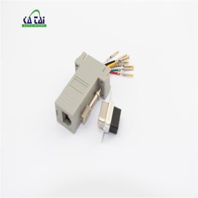 China Power D-SUB rj11/rj12/rj45 to db9pin computer adapter for sale