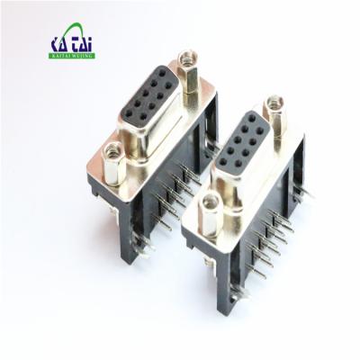 China audio & 90 Degree Female Video Or D-Sub Mlae Right Angle 9 Pin Connector VGA RS232 for sale