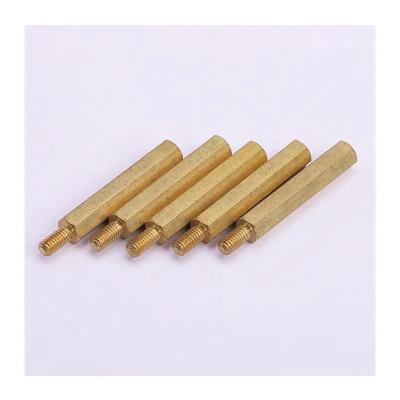 China Brass Hot New Products Passivated Surface Treatment Universal Use Recycle Brass Hex Studs for sale