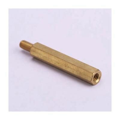 China Brass Factory Direct Sale Hexagon Stud Type Brass Material 26Mm Length Cost-Effective Hex Studs for sale