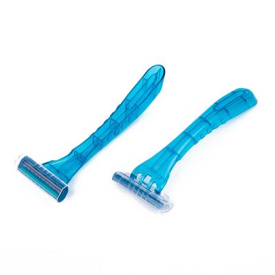 China Simple Colorful Mold Production Handle Plastic Razor Blade Handle For Disposable Razor Razor for sale