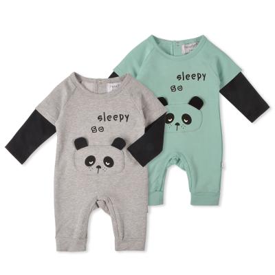 China Baby Boy Toddler Rompers Washable Clothing Animal Printing Long Sleeve Loungewear for sale