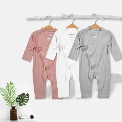 China Cozy Breathble Baby Clothes Wholesale Infant Bamboo Fiber Jumpsuit 95% Baby Onesie Bamboo Rompers Jumpsuit for sale