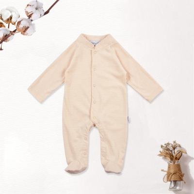 China Regular Customized GOTS Certified Organic Cotton Baby Clothes Pajamas Jumpsuit Romper for sale