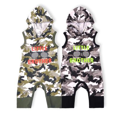 China Camouflage Baby Basics Summer Colorful Print Boy Sleeveless Overalls for sale