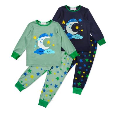 China Breathable RTS Printed Children Sleepwear Kids Pajamas Sets Boys Pajamas Sleepwear Sets for sale