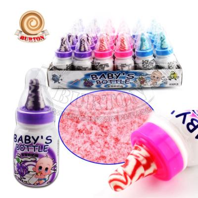 China New Natural Natural Baby Bottle Nipple Shaped Candy With Sour Powder Candy for sale