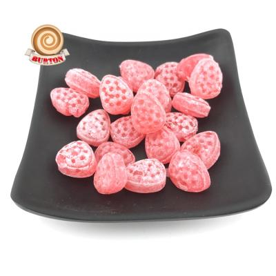 China Natural Strawberry Candy Natural Red Hard Candy for sale