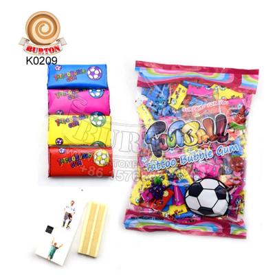 China Natural natural fruity bubble gum with tattoo for kids for sale