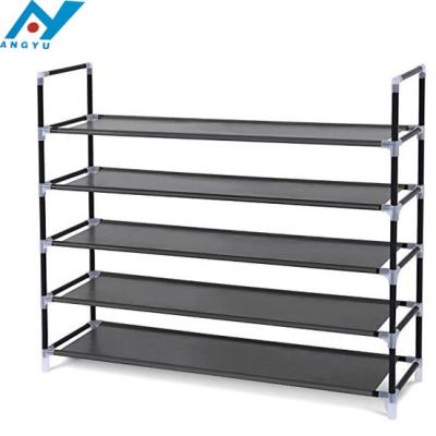 China Adjustable (Height) Customized Multifunctional Home Furniture Fabric Shoe Rack Wholesale Special Price for sale