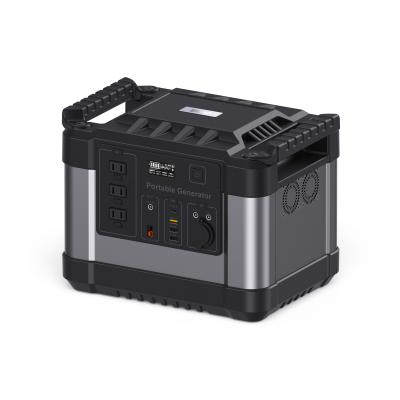 China Home Power Station 1000w Battery Pack 220v Portable Solar Generator With Inverter And Battery for sale