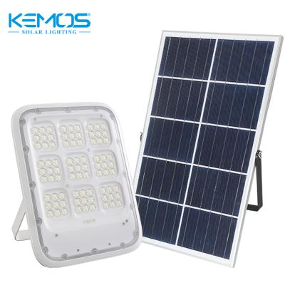 China Garden KEMOS 100W 200W 300W Beam Spot Bulb Aluminum Outdoor Reflector Solar Flood Light with Fill Indicator for sale