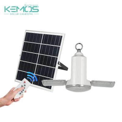 China Factory Price Solar LED Light Bulb 18W 24W 36W Two Leaf Folding Flicker Free Lamp for sale