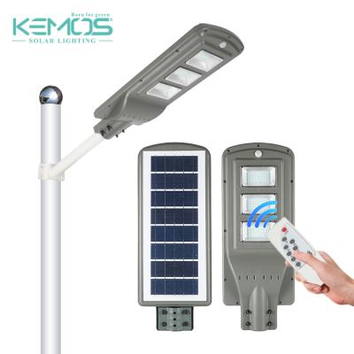 China ROAD factory price outdoor remote control IP65 waterproof 60w smd integrated all in one led solar street light for sale