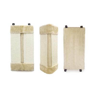 China Viable Wholesale Sisal Cat Scratch Pad Wood Cat Toy Scratching Board for sale