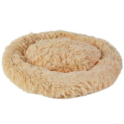 China Breathable ODM / OEM Available Round Soothing Manufacturer Professional Modern Plus Velvet Pet Bed for sale