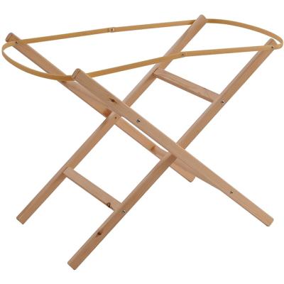 China Handy Sturdy Hardwood Frame Tilting Moses Basket for sale