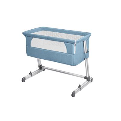 China Modern aluminum baby playpen/portable baby travel cradle bed/safety baby cradle with EN716 certification for sale