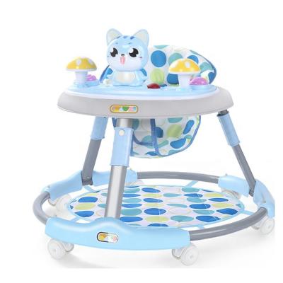 China Polyester Baby Walker For 6/7-18 Months Babies Hand Push Leg Boy Girl Girl Multifunctional Anti Rollover Car Type Walker for sale