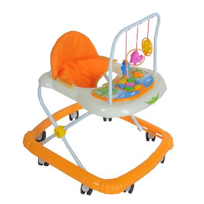 China Polyester Foldable Kids Walking Chair Toys Educational Interactive Baby Walker for sale